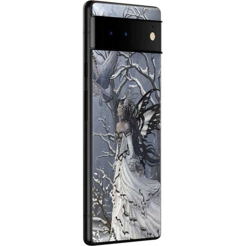 Fairy with Owl in Snow by Nene Thomas Google Pixel 6 Skin